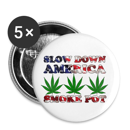 smoke pot, America - Buttons small 1'' (5-pack)