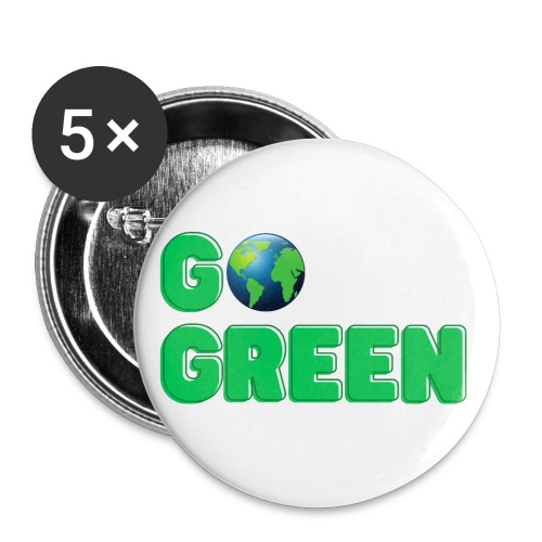 GO Green | Planet Earth Globe - Buttons small 1'' (5-pack)