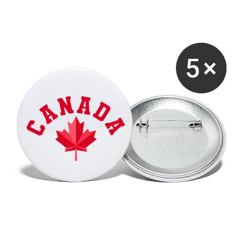 Canada with maple leaf - Buttons small 1'' (5-pack)