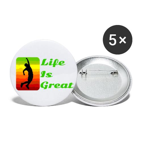 Life Is Great - Buttons small 1'' (5-pack)