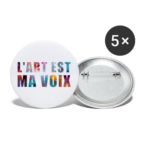 Art is my voice - Buttons small 1'' (5-pack)