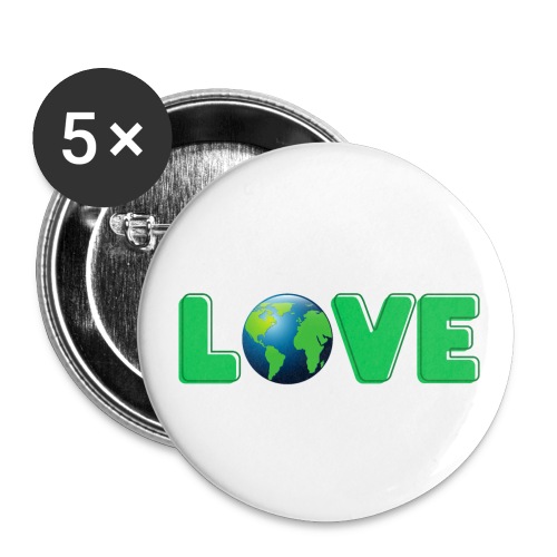 LOVE Mother Earth - Buttons small 1'' (5-pack)