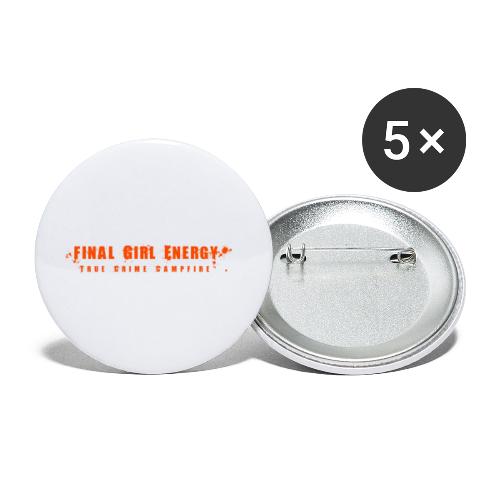 Final Girl Energy - Buttons small 1'' (5-pack)