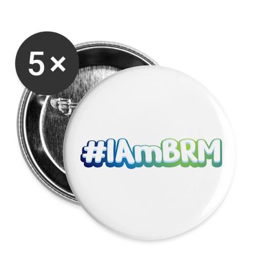 I am BRM White - Buttons small 1'' (5-pack)