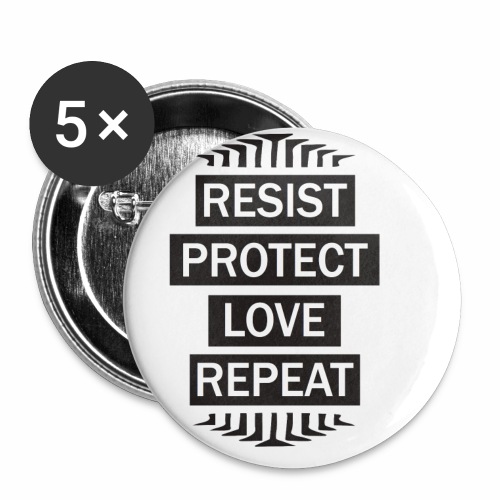 resist repeat - Buttons small 1'' (5-pack)