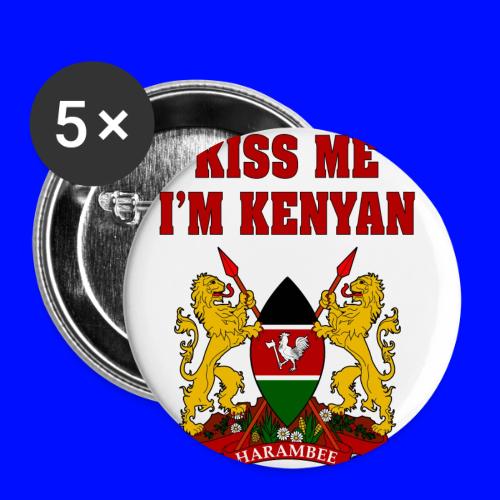 Kiss Me, I'm Kenyan - Buttons small 1'' (5-pack)