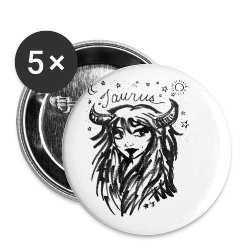 Zodiac Series: Taurus - Buttons small 1'' (5-pack)