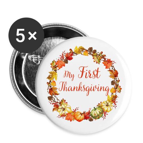 My first thanksgiving - Buttons small 1'' (5-pack)