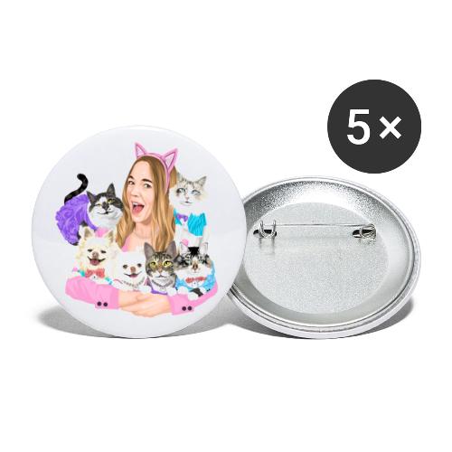 Jahnnalee & The Furry Kiddos - Buttons small 1'' (5-pack)