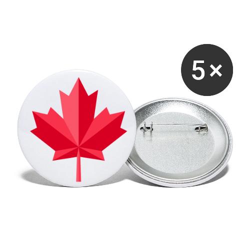 Canadian red maple leaf - Buttons small 1'' (5-pack)
