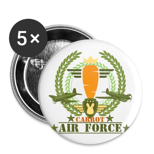 Carrot Air Force - Buttons small 1'' (5-pack)
