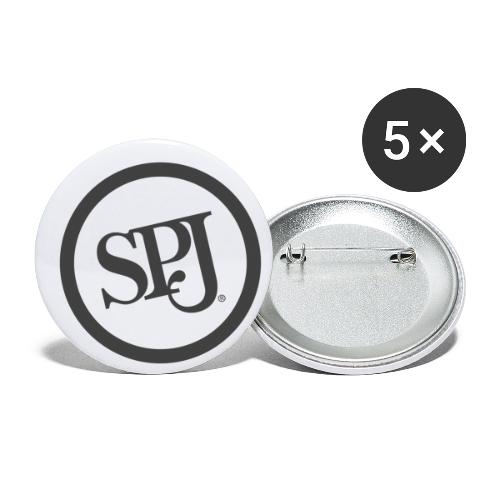 SPJ Charcoal Logo - Buttons small 1'' (5-pack)