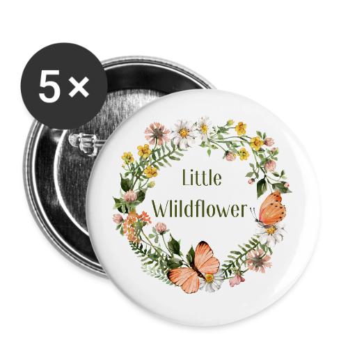 Little wildflower – Baby Shower Gift Bodysuit - Buttons small 1'' (5-pack)