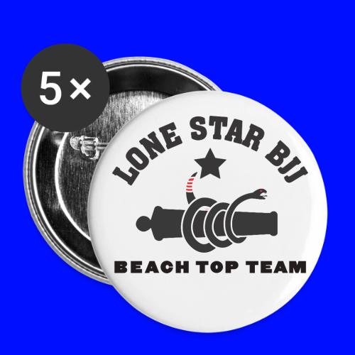 Beach Top Team - Lone Star BJJ - Black - Buttons small 1'' (5-pack)
