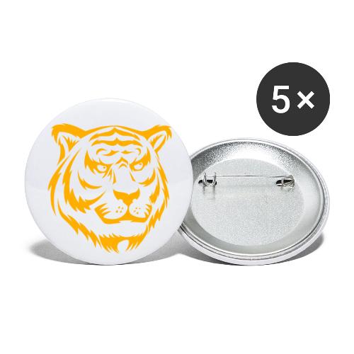Fashion, Yellow Tiger Souvenirs, Men's T-shirts - Buttons small 1'' (5-pack)