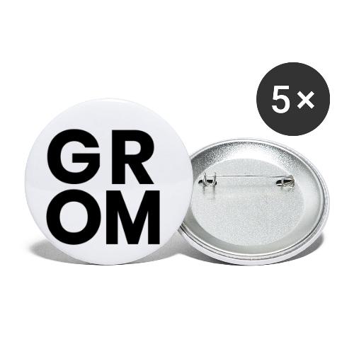 Grommr Cube (Black) - Buttons small 1'' (5-pack)