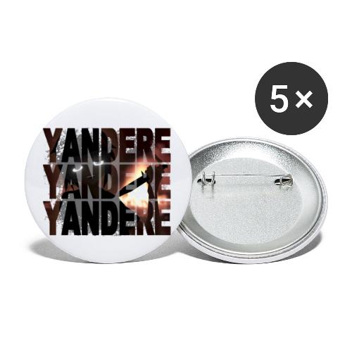 YANDERE YANDERE YANDERE (ghost) - Buttons small 1'' (5-pack)