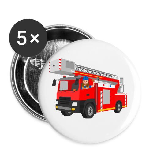 Handyman Hal Fire Truck - Buttons small 1'' (5-pack)