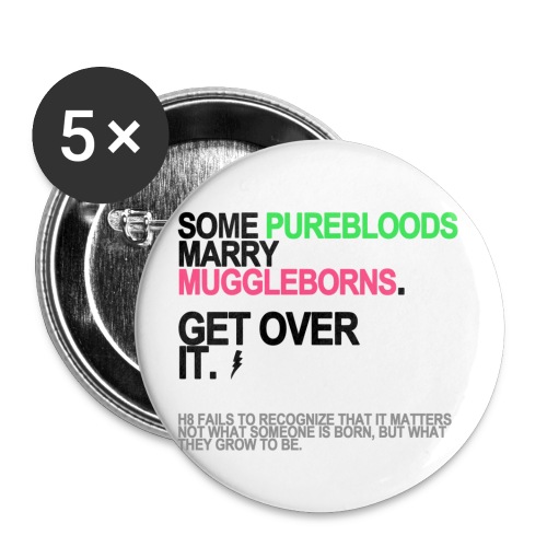 some purebloods marry muggleborns lg tra - Buttons small 1'' (5-pack)