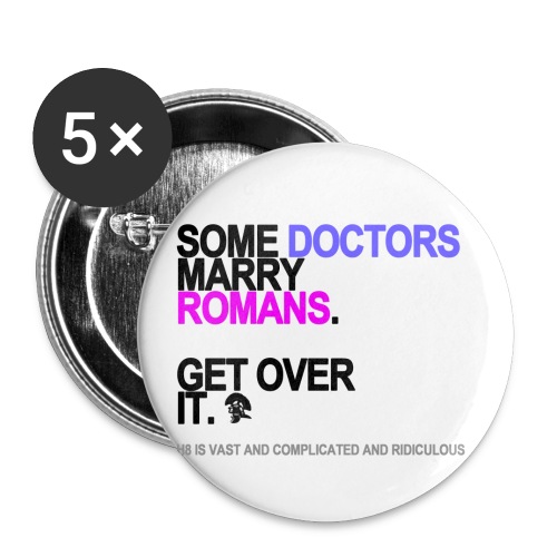 some doctors marry romans lg transparent - Buttons small 1'' (5-pack)