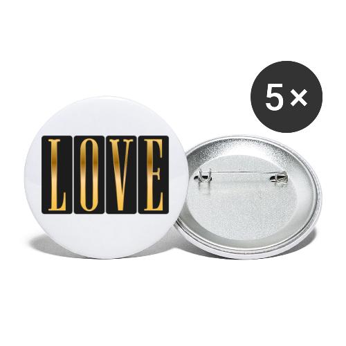 Golden Love - Buttons small 1'' (5-pack)