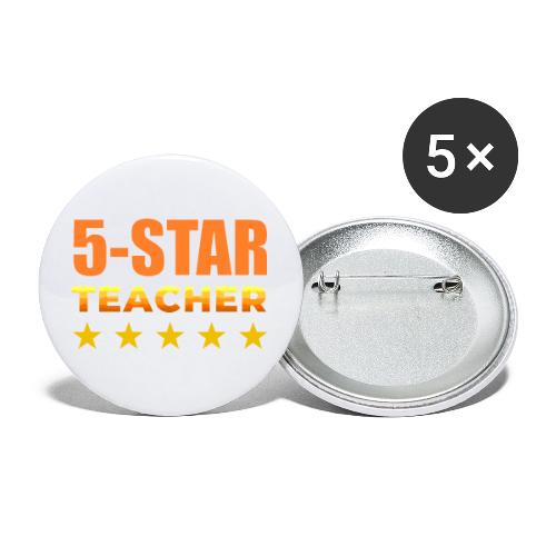 Five-Star Teacher - Buttons small 1'' (5-pack)