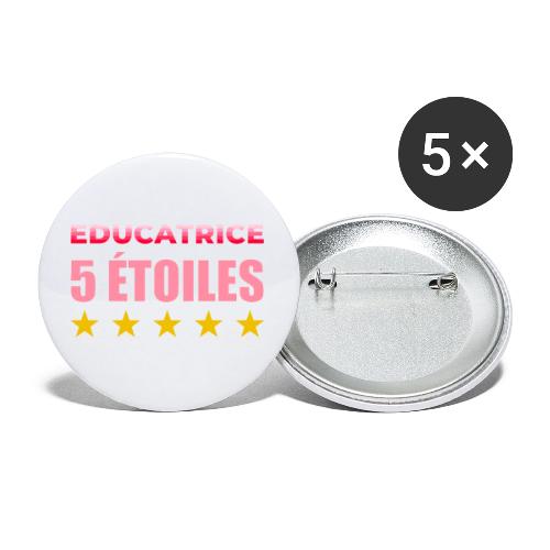 Éducatrice 5 Étoiles - Buttons small 1'' (5-pack)