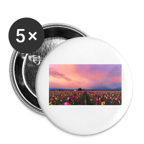 flowers - Buttons small 1'' (5-pack)
