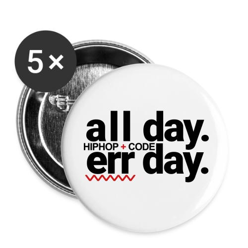 alldayerrday-2color - Buttons small 1'' (5-pack)