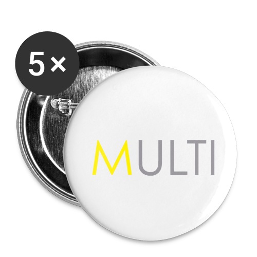 Yellow 'm' - Buttons small 1'' (5-pack)