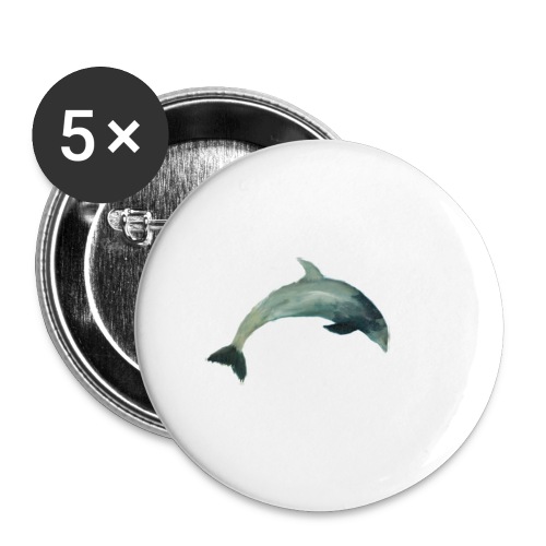 Sky Dolphin - Buttons small 1'' (5-pack)