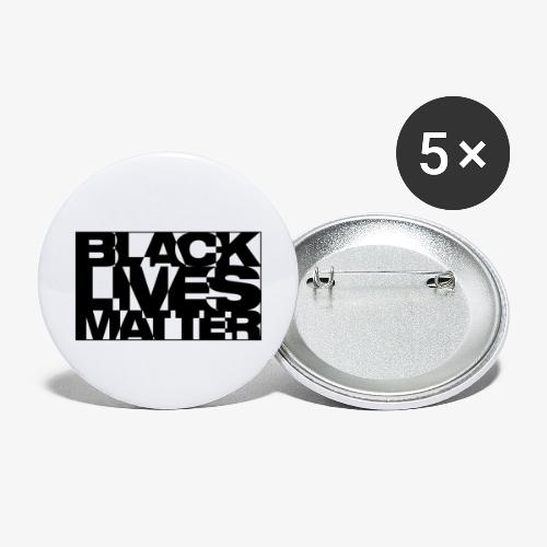 Black Live Matter Chaotic Typography - Buttons small 1'' (5-pack)