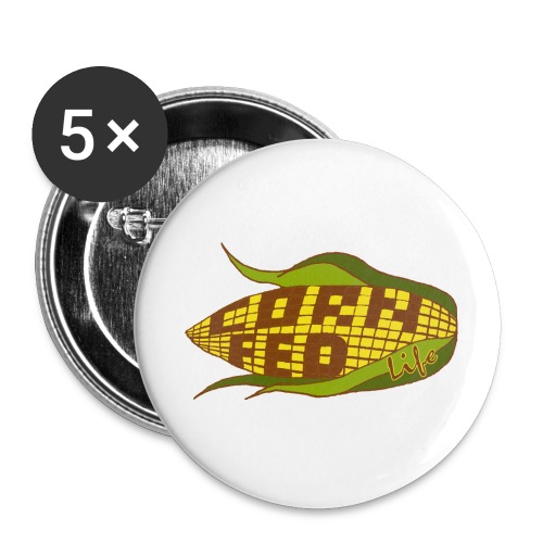 Corn Fed Logo - Buttons small 1'' (5-pack)