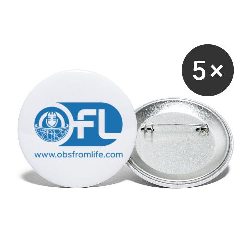Observations from Life Logo with Web Address - Buttons small 1'' (5-pack)