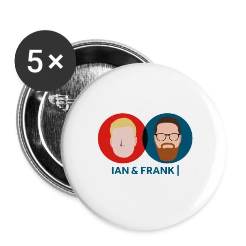 Ian & Frank - Lot de 5 petits badges (1 po)