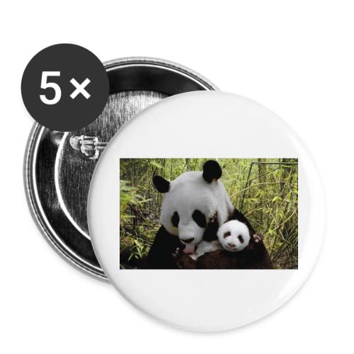 panda - Buttons small 1'' (5-pack)