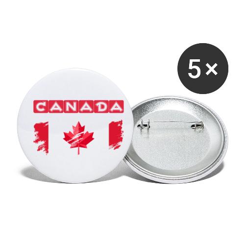 Canada, Inspired by the Canadian flag - Buttons small 1'' (5-pack)