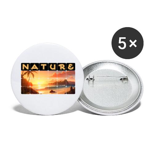 Nature: Tropical Twilight - Buttons small 1'' (5-pack)