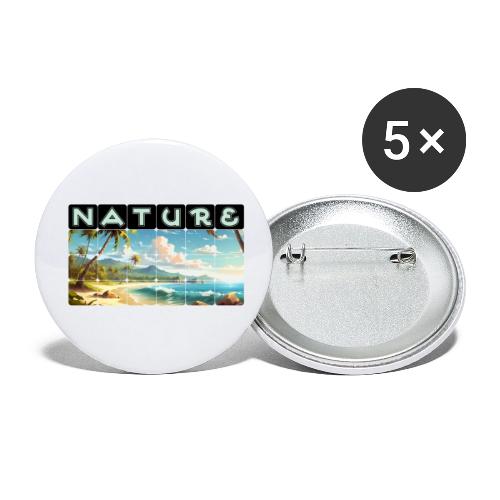 Nature: Sun-Kissed Shore - Buttons small 1'' (5-pack)