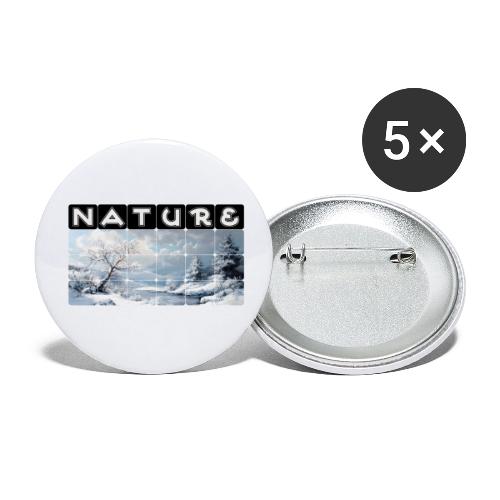 Nature: Winter Embrace - Buttons small 1'' (5-pack)