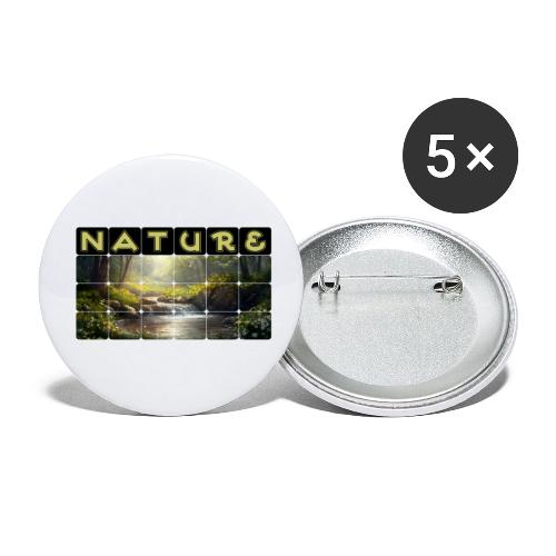 Nature: Verdant Bloom - Buttons small 1'' (5-pack)