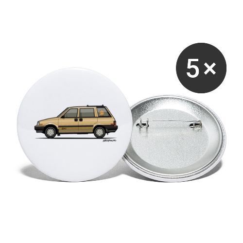 Nissan Stanza 4wd Multi Wagon Datsun Prairie Gold - Buttons small 1'' (5-pack)