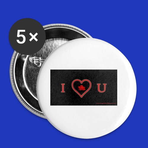 Love you - Buttons small 1'' (5-pack)