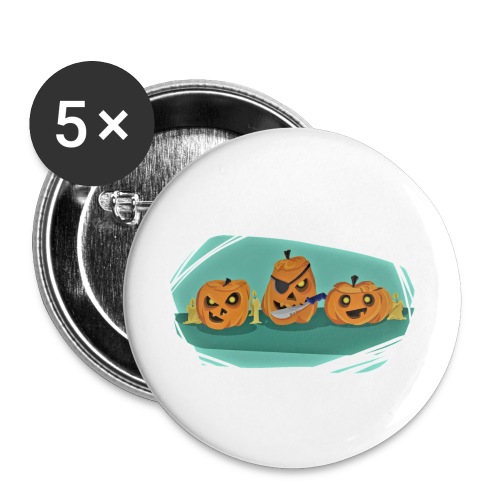 pumpkin gang print - Buttons small 1'' (5-pack)