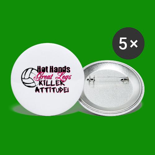 Hot Hands Volleyball - Buttons small 1'' (5-pack)