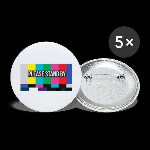 Please Stand By Color Bar Test Pattern - Buttons small 1'' (5-pack)
