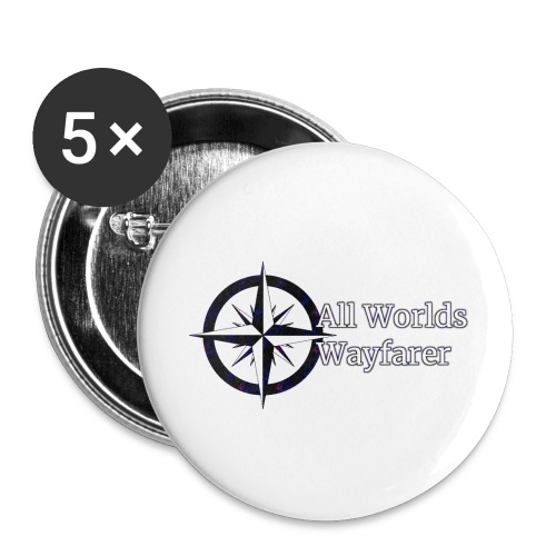 All Worlds Wayfarer: Logo - Buttons small 1'' (5-pack)