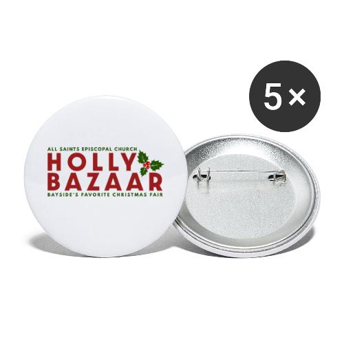 Holly Bazaar - Bayside's Favorite Christmas Fair - Buttons small 1'' (5-pack)