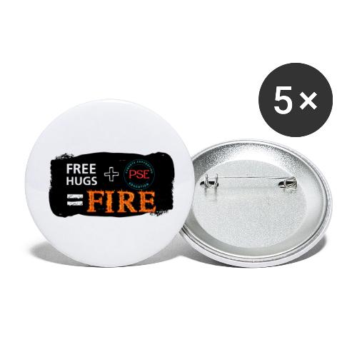 Free Hugs+ Parents Supporting Education - Buttons small 1'' (5-pack)