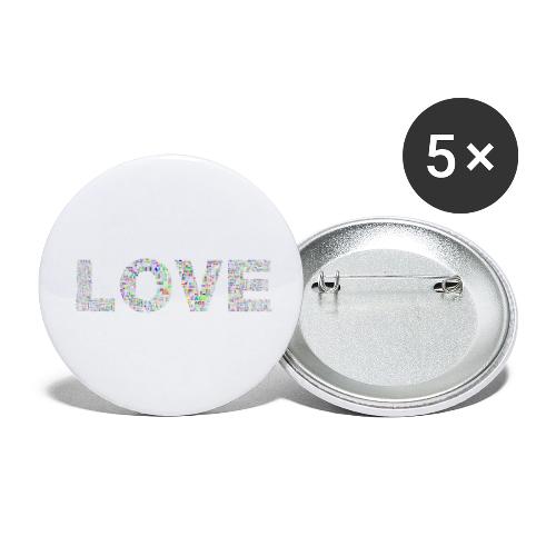 LOVE Peace Merchandise - Buttons small 1'' (5-pack)